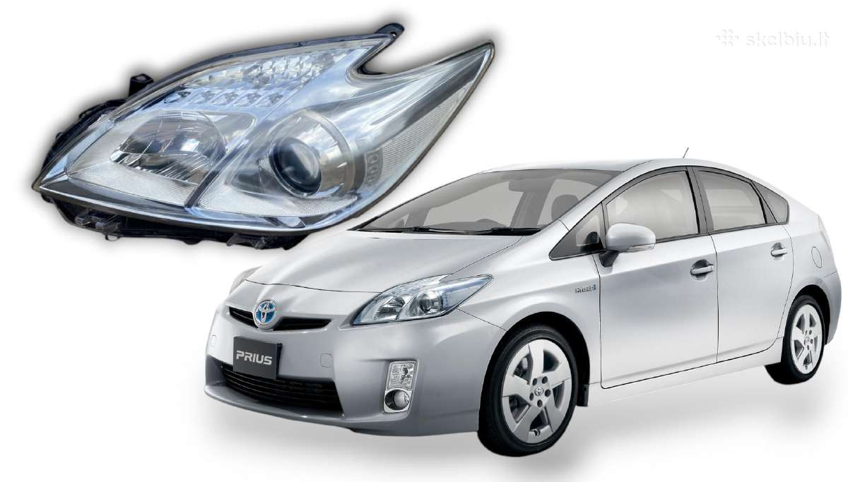 Nauji Prius 3 žibintai su aukščio varikliukais