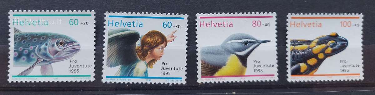 Šveicarija 1995 fauna ir kt švarus, Michel Nr. 15