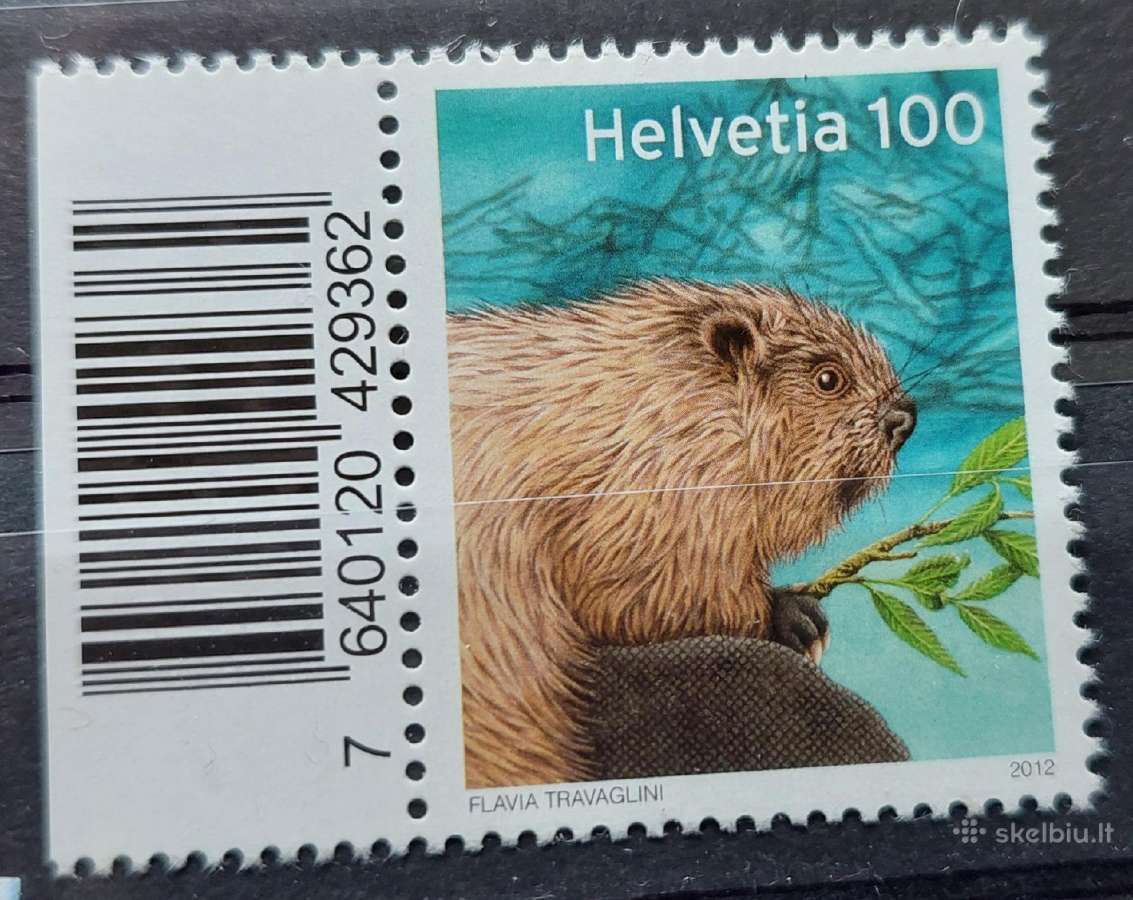 Šveicarija 2012 bebras, švarus, Michel Nr. 2242