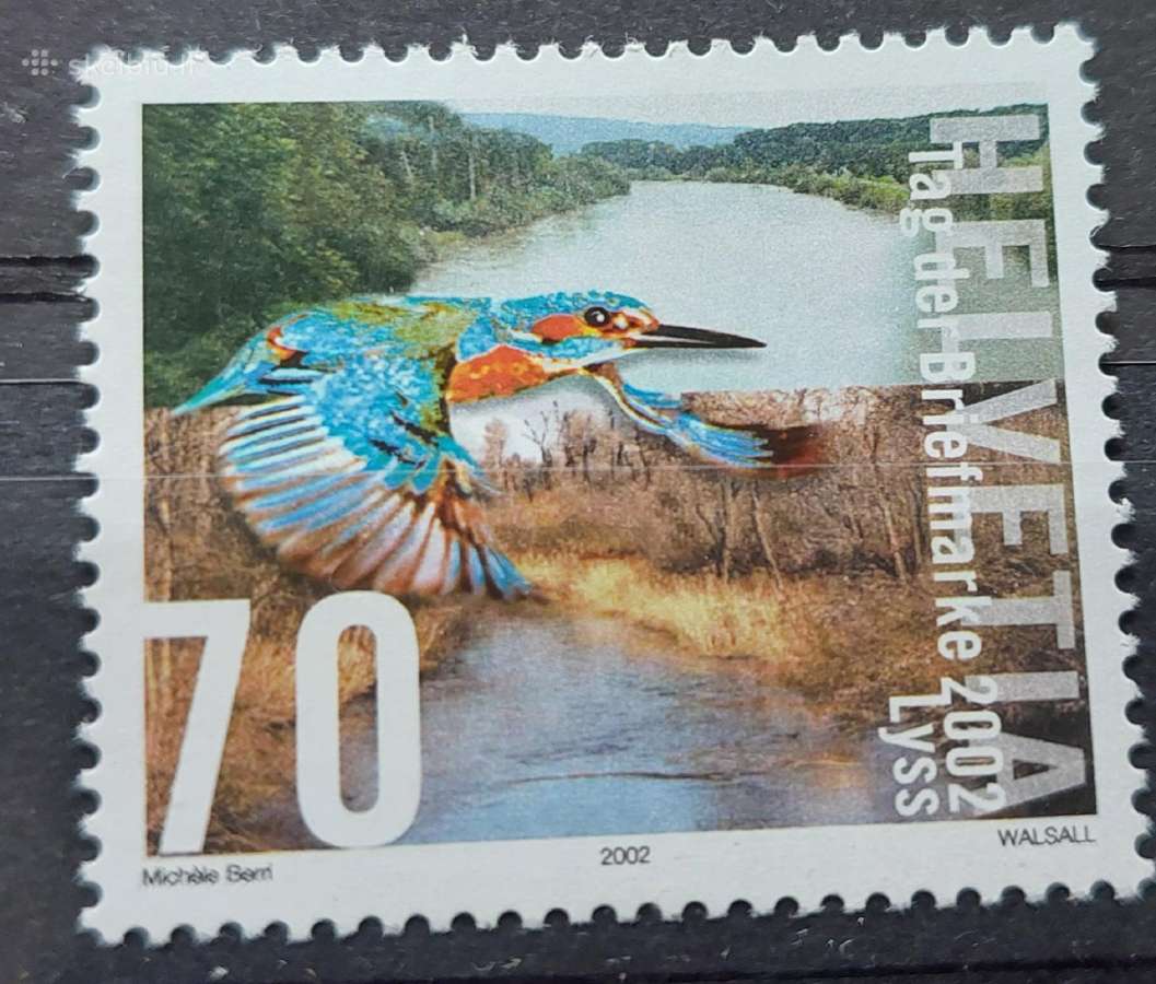 Šveicarija 2002 paukštis, švarus, Michel Nr.1817
