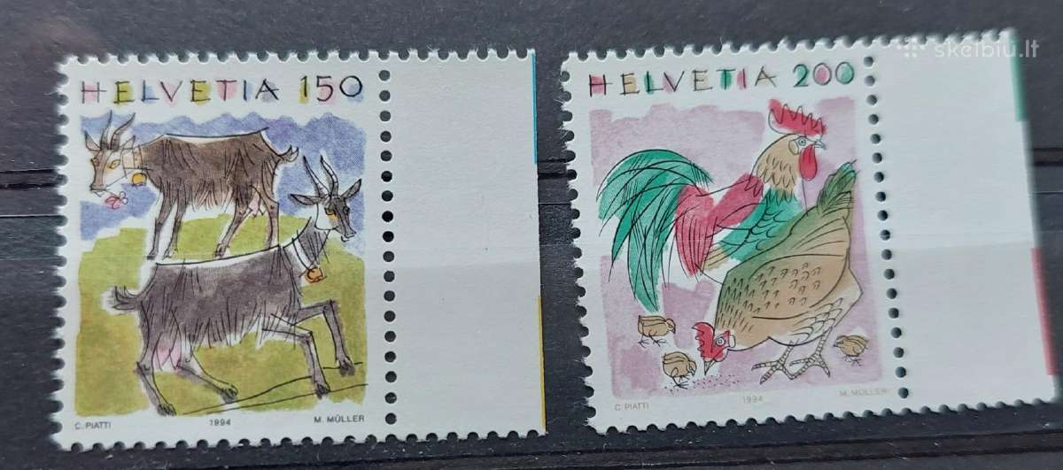 Šveicarija 1994 naminiai gyvūnai, švarus, Michel N