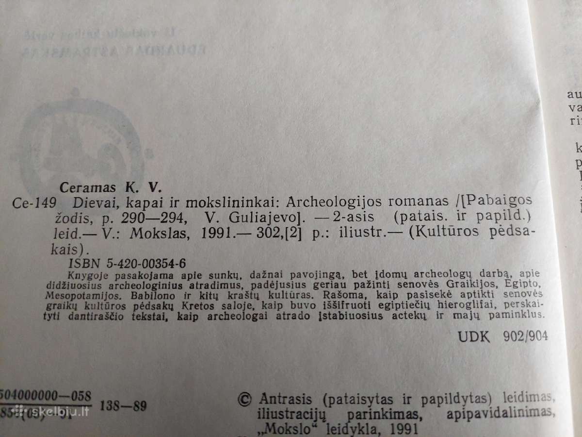 Dievai,kapai ir mokslininkai - nuotraukos Nr. 3
