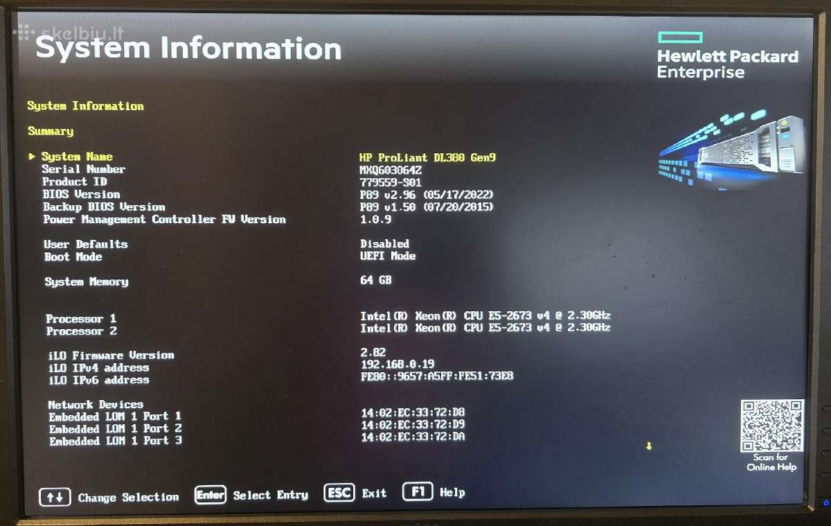 Hp Dl380 Gen9 G9 15x Lff 2x E5-2650 V3 P840 - nuotraukos Nr. 2