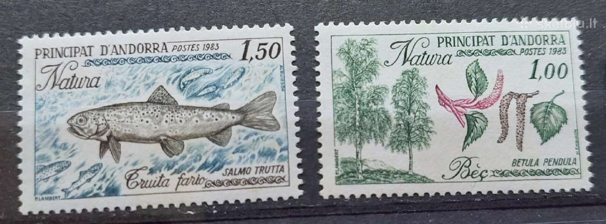 Andora(prancūzu) 1983 gamta, švarus, Michel Nr.332