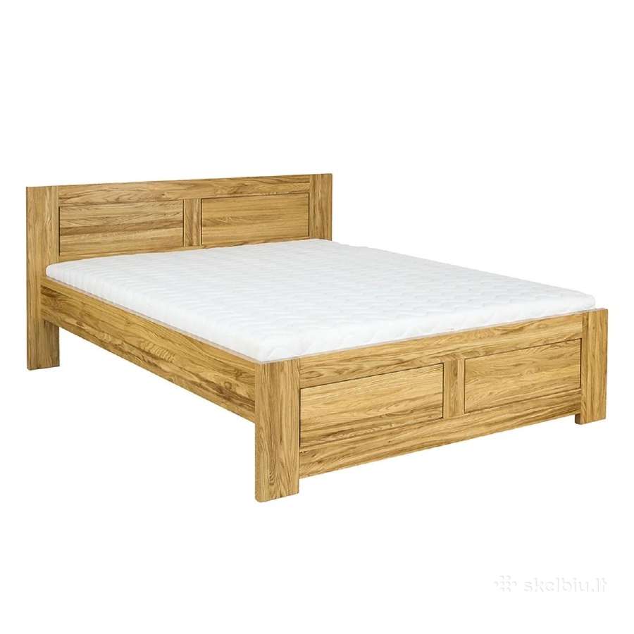 Ąžuolinė lova masyvas 160x200 Vilnius 1218€ - nuotraukos Nr. 2