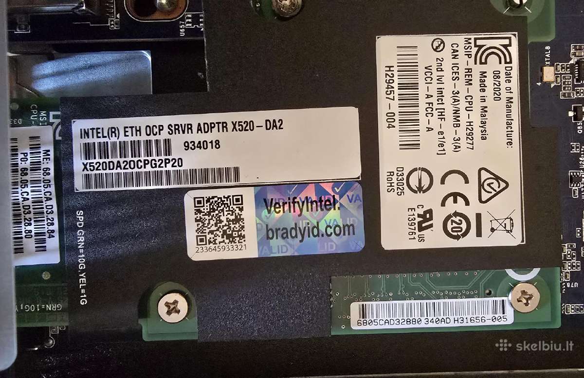 Hpe Cloudline Cl2100 Gen10 2x Gold 6140 - Naujas! - nuotraukos Nr. 26