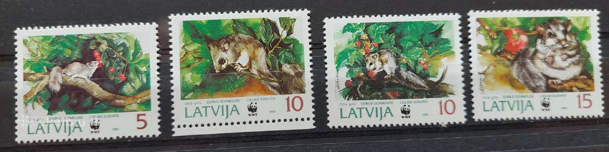Latvija 1994 Wwf. švarus Michel Nr.378-381