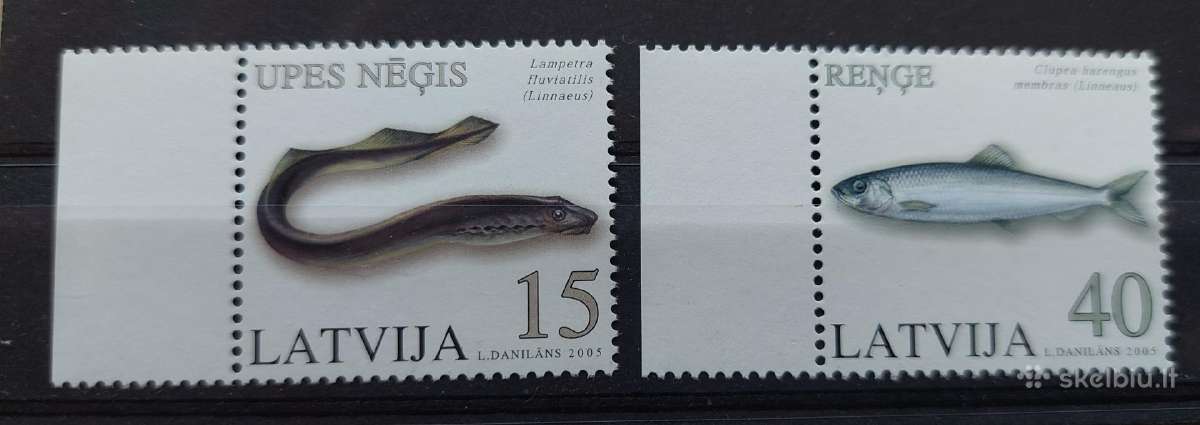 Latvija 2005 žuvis, švarus Michel Nr.639-640