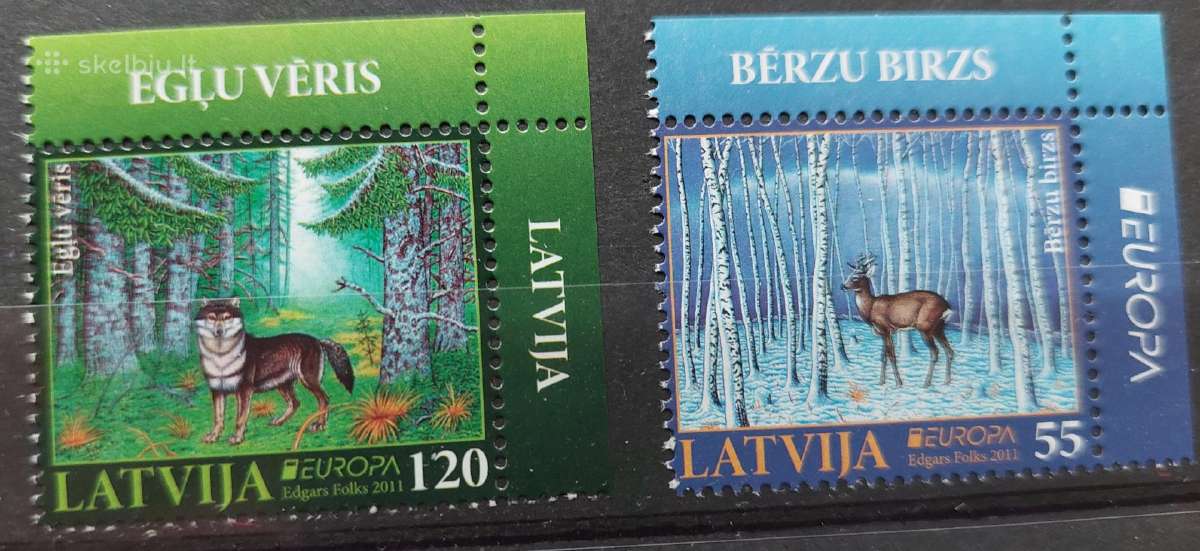 Latvija 2011 Cept-miškas, švarus Michel Nr.804-805