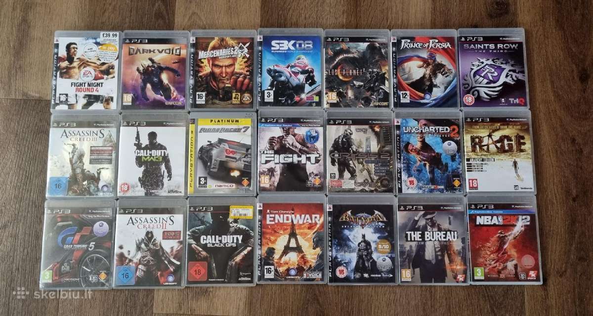 PS3 žaidimai po 5 eu