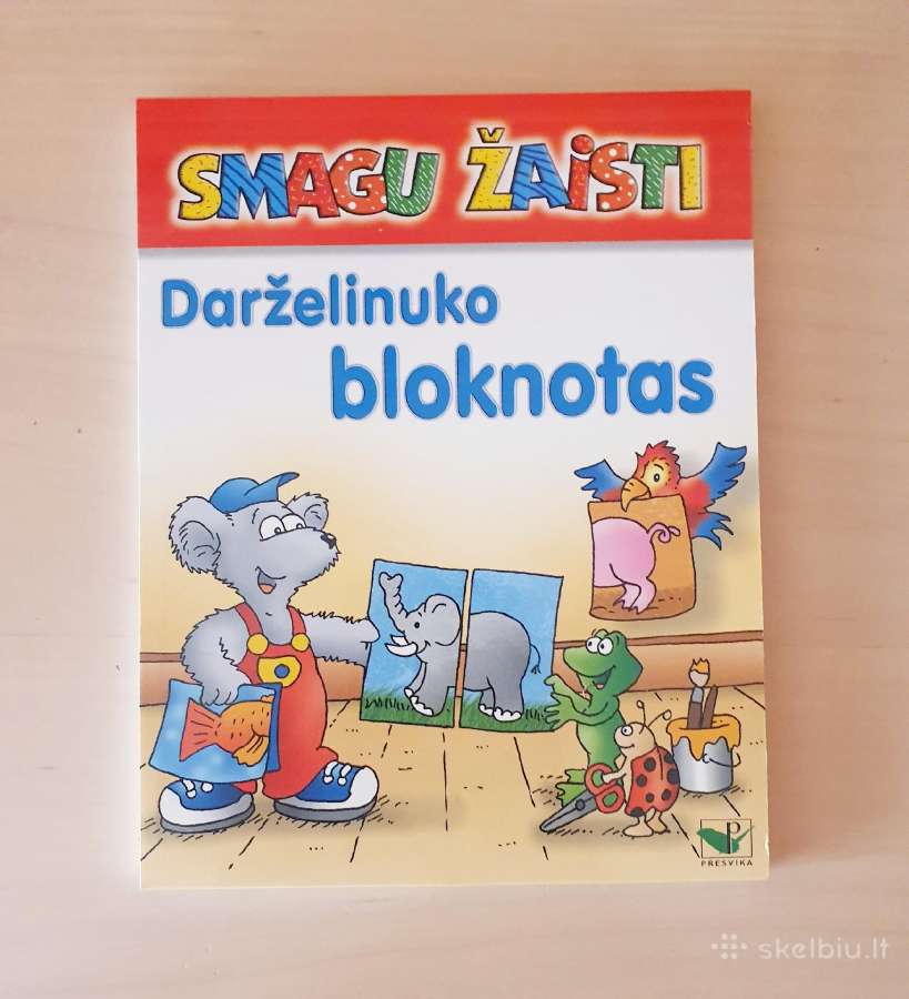 Darželinuko bloknotas. Pratimai, užduotėlės