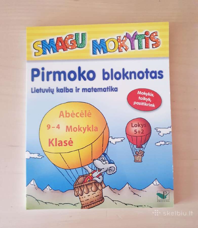 Pirmoko bloknotas. užduotėlės, pratimai