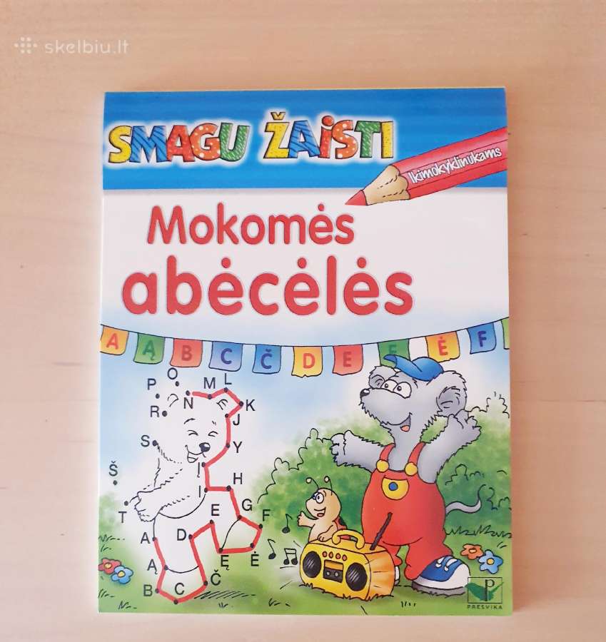 Mokomės abėcėlės.smagios užduotys Ikimokyklinukams