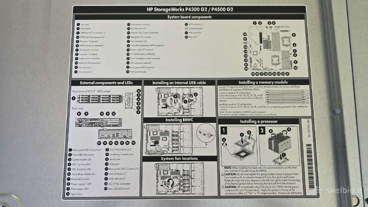 Hp Storageworks P4500 G2 12x 3.5" Lff X5650 - nuotraukos Nr. 15