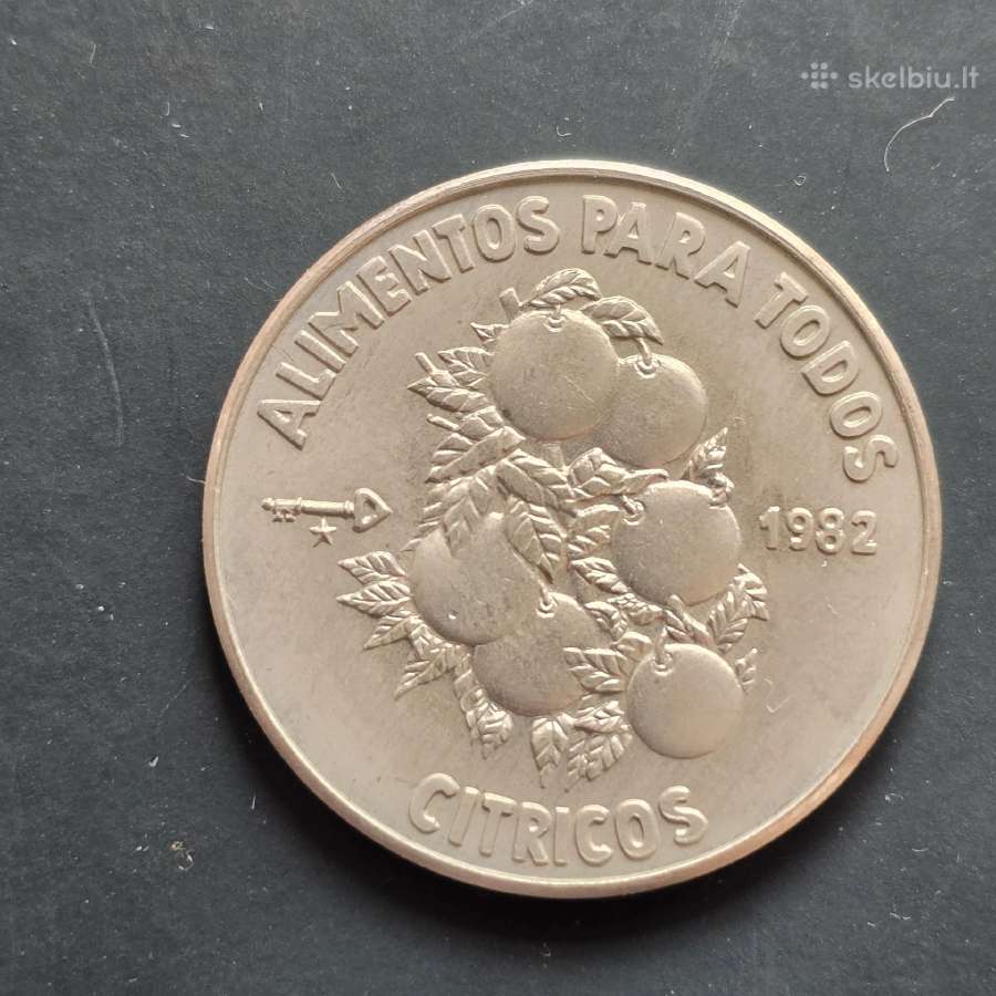 Kuba 1982 1peso Cu-ni Fao citrusas