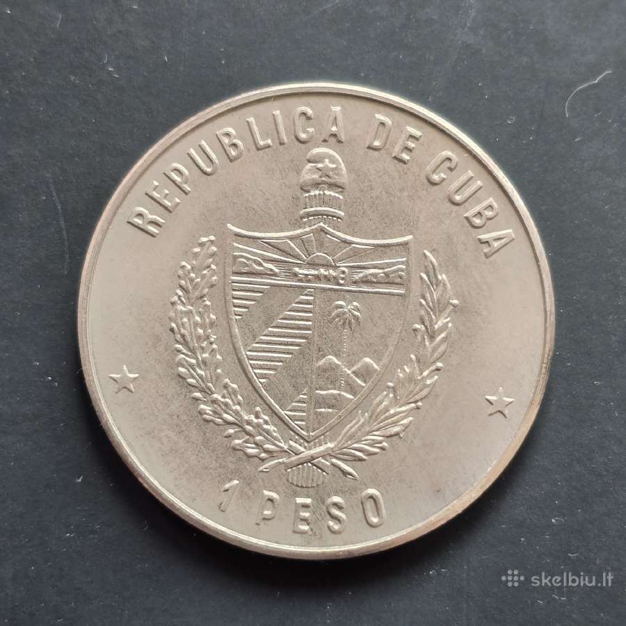 Kuba 1982 1peso Cu-ni Fao citrusas - nuotraukos Nr. 2