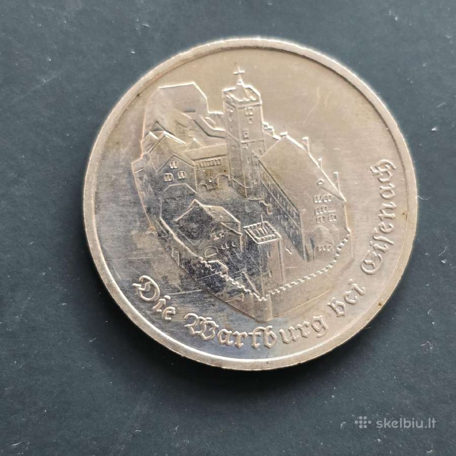 Vokietija VDR 1982 5 mark Vartburgo pilis Unc