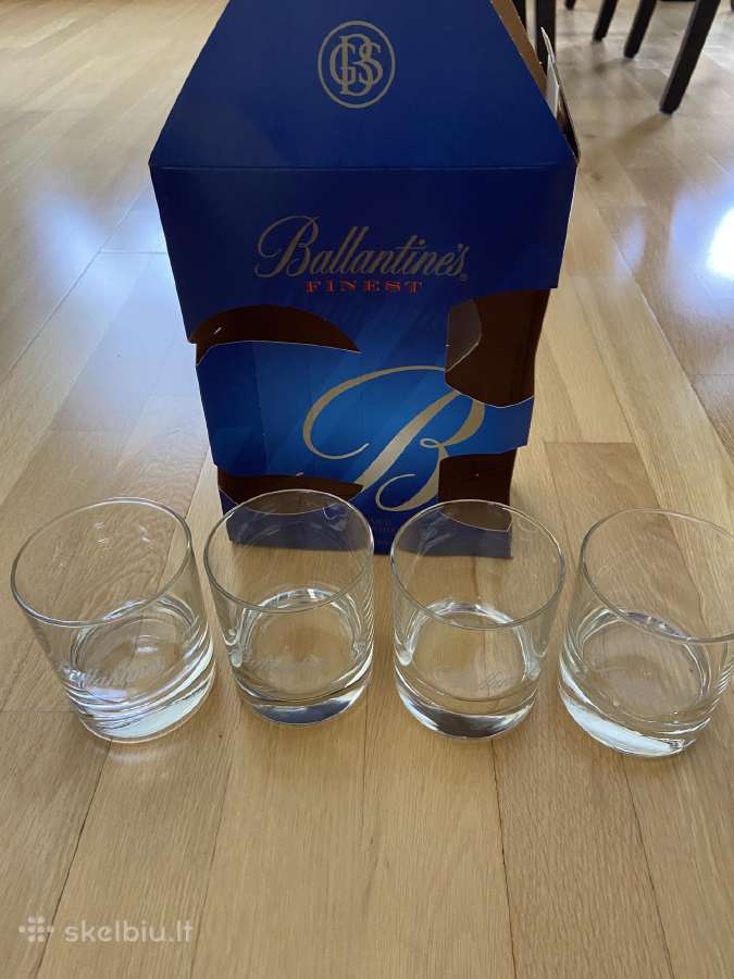 Ballantines viskio stikliukai/bokalai