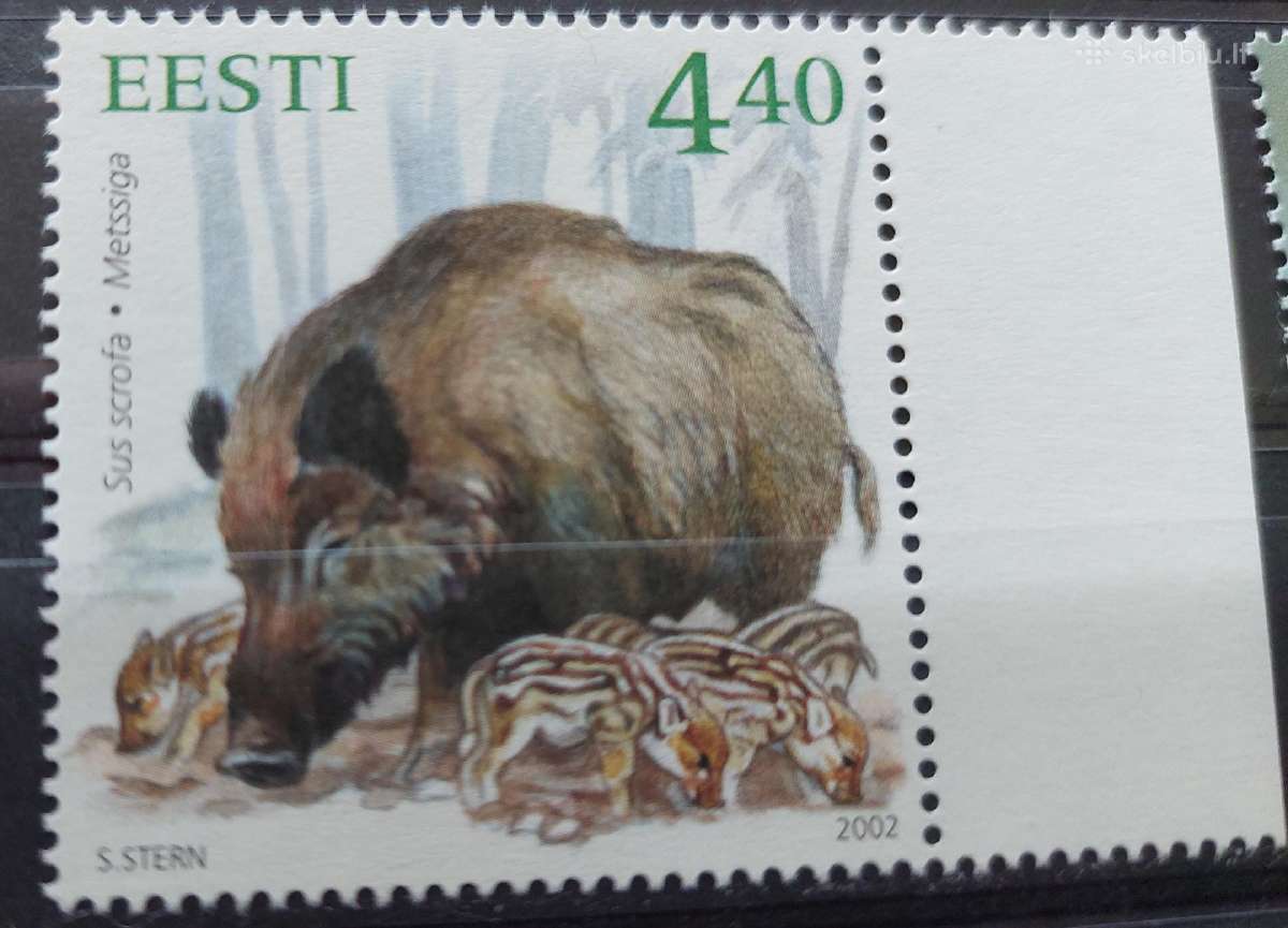 Estija 2002 šernas švarus Michel Nr.446
