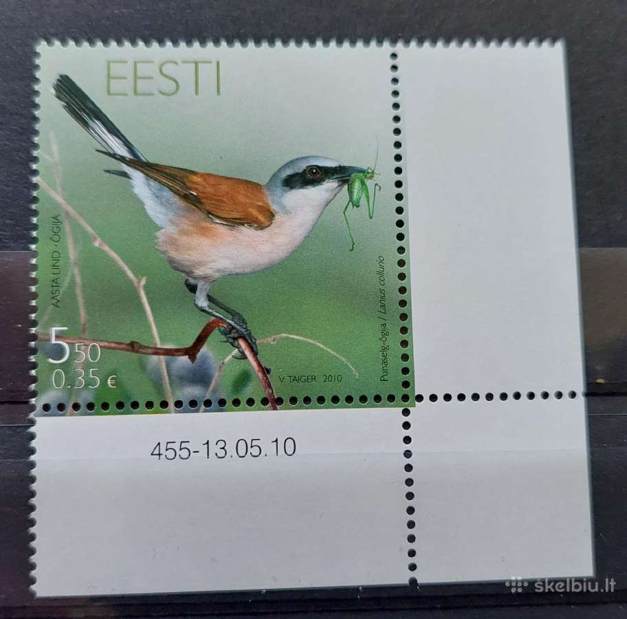 Estija 2010 paukštis, švarus, Michel Nr.666