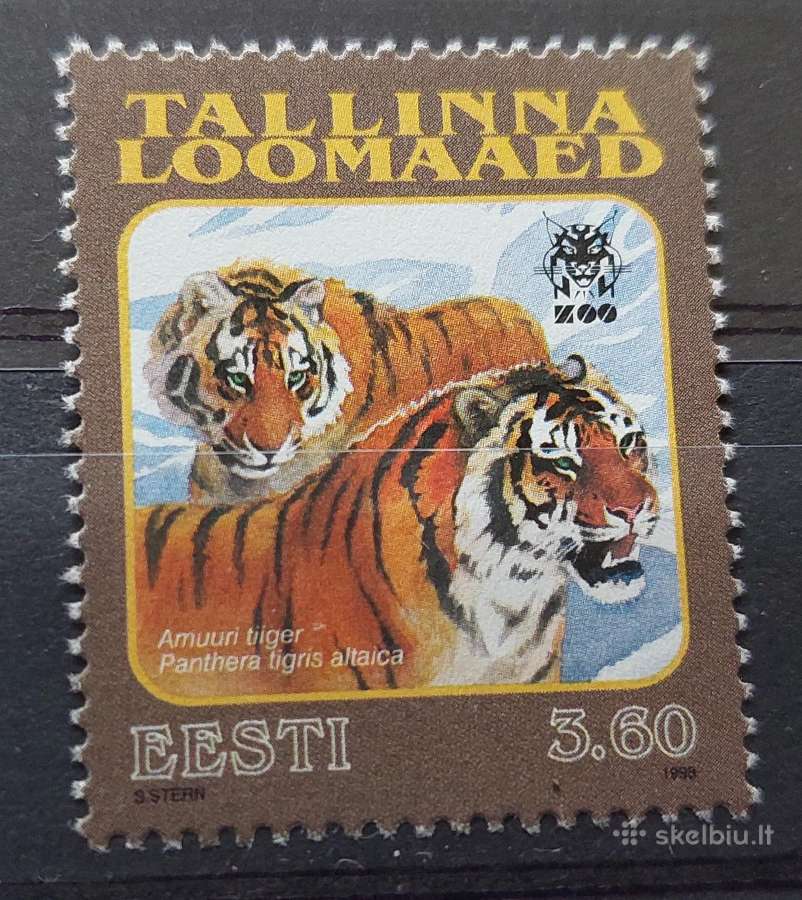 Estija 1998 tigrai, švarus, Michel Nr.333