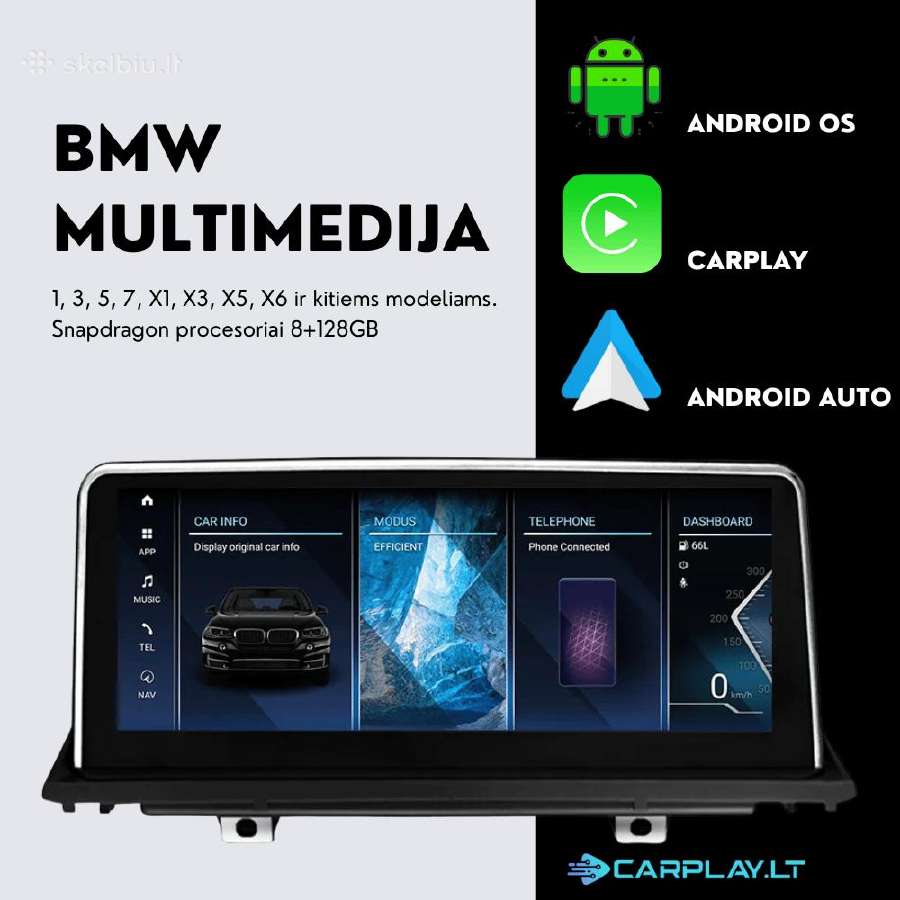 Bmw Multimedijos Su Android Carplay Navigacija