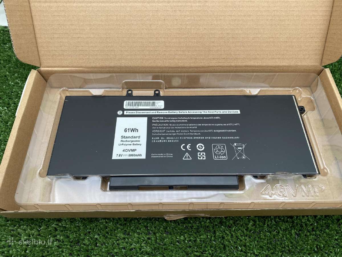 Baterija Dell Latitude 5400 5500 61wh 7.6v-8000mah - nuotraukos Nr. 3