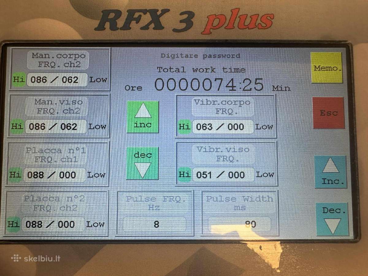 Rfx3-3D Plus radiodažnio aparatas - nuotraukos Nr. 2