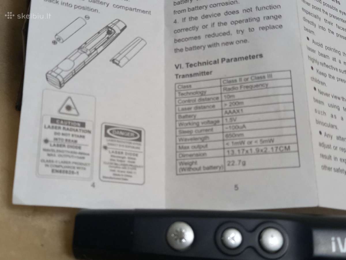 Lazerine rodykle su Usb siustuvu - nuotraukos Nr. 4