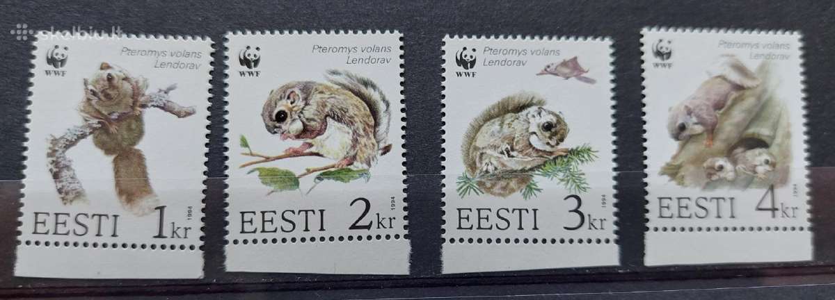 Estija 1994 Wwf vovere , švarus, Michel Nr.229-23