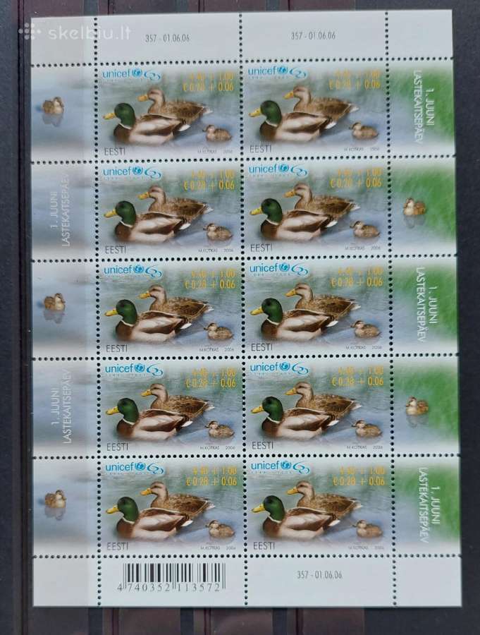 Estija 2006 antys, švarus, Michel Nr.559(lapelis)