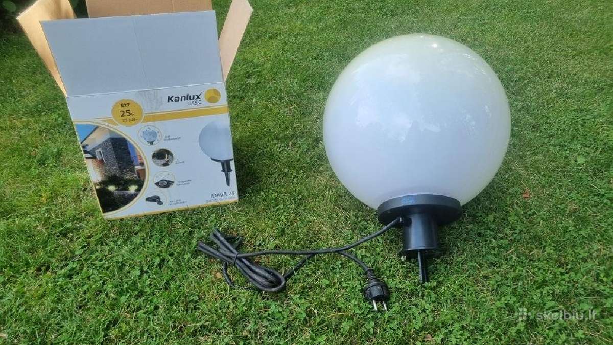 Du lauko šviestuvai - balti burbulai. Kanlux Idava - nuotraukos Nr. 11