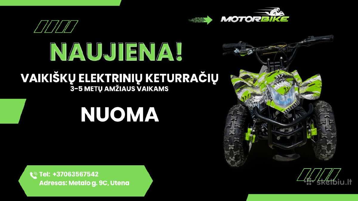 Vaikiški keturračiai jūsų šventei Utenoje - nuotraukos Nr. 9