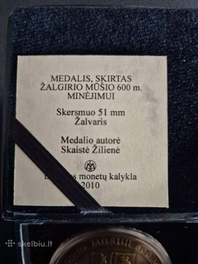 Stalo medalis Žalgirio mūšio 600 m. minėjimas - nuotraukos Nr. 2