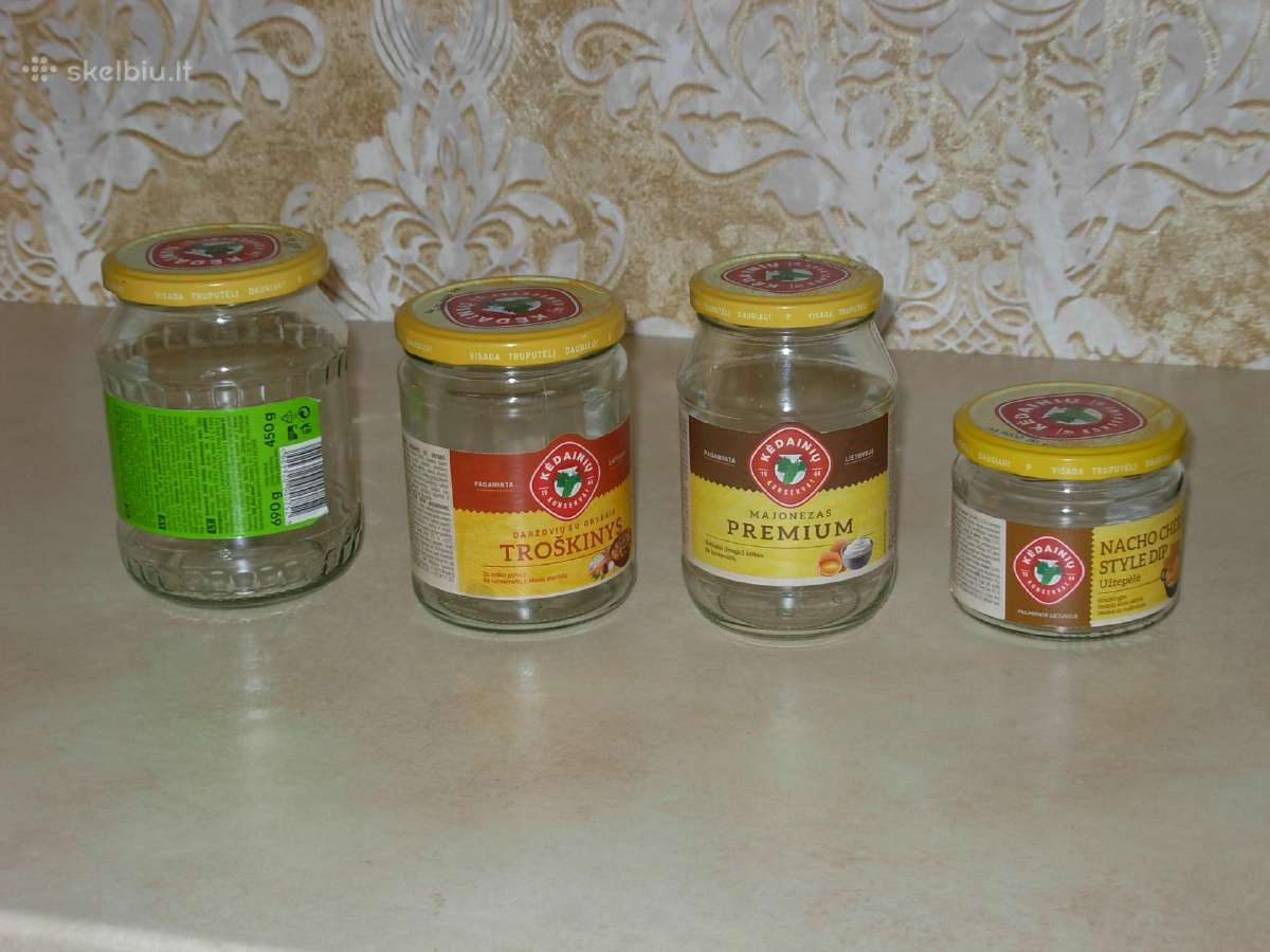 Stiklainiai. 720ml, 470ml, 430ml, 330ml.