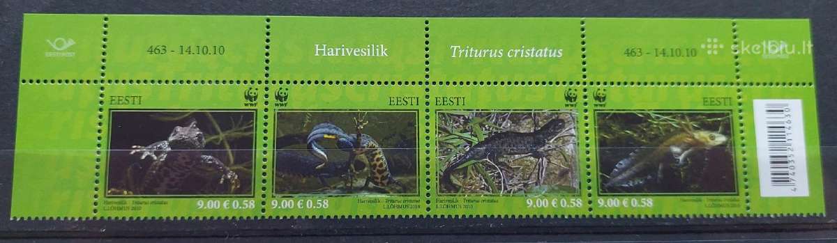 Estija 2010 Wwf , švarus, Michel Nr.674-677