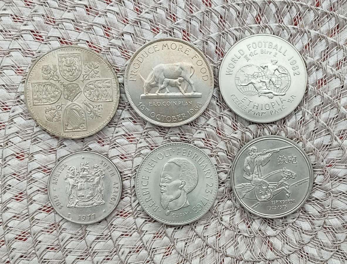 Jubiliejinės monetos 6 vnt.