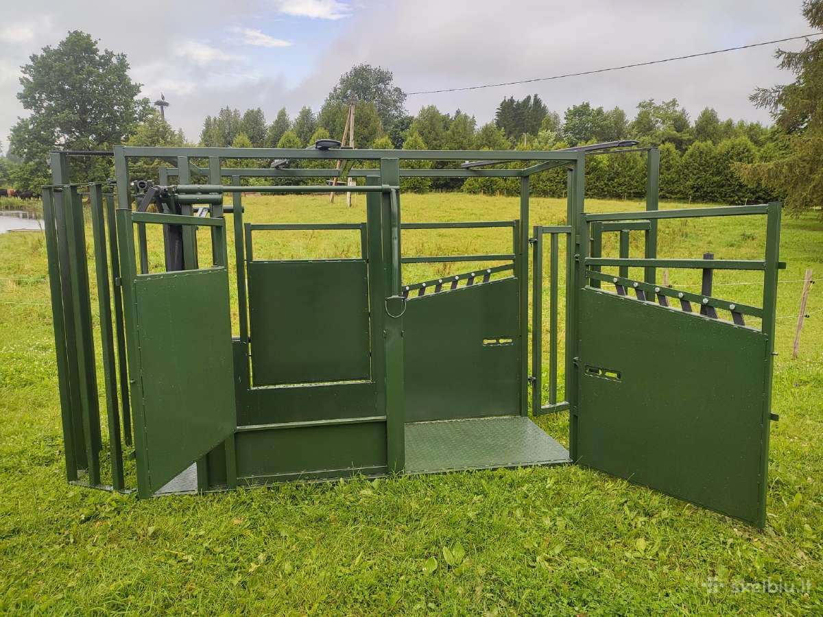 Galvijų fiksavimo gardas, veterinarinės staklės - nuotraukos Nr. 2
