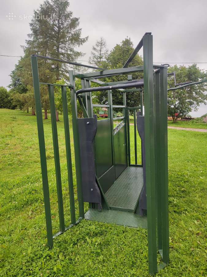 Galvijų fiksavimo gardas, veterinarinės staklės - nuotraukos Nr. 7