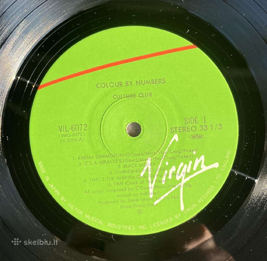 Culture Club Colour By Numbers vinilas Japonija - nuotraukos Nr. 3