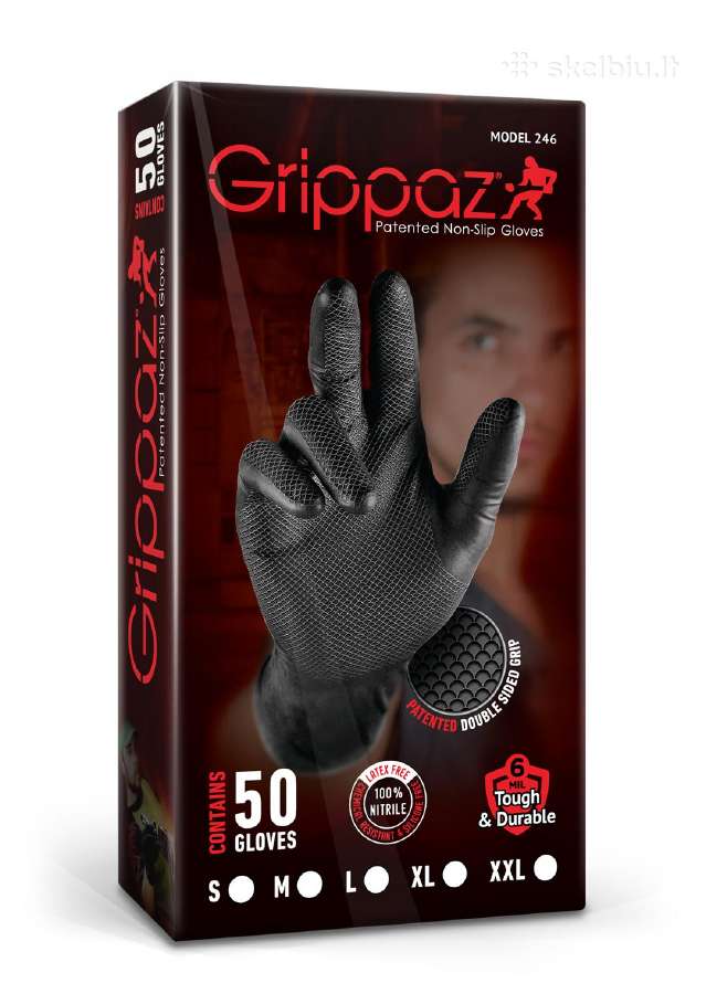 Grippaz nitriliniai žuvų žvynai 240 mm, 6mil, 50 v - nuotraukos Nr. 3