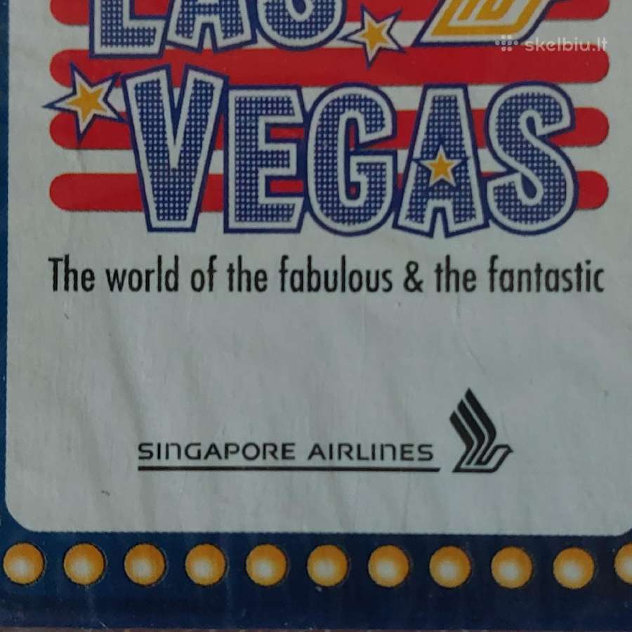 Kortos Singapure Airlines / Las Vegas - nuotraukos Nr. 3