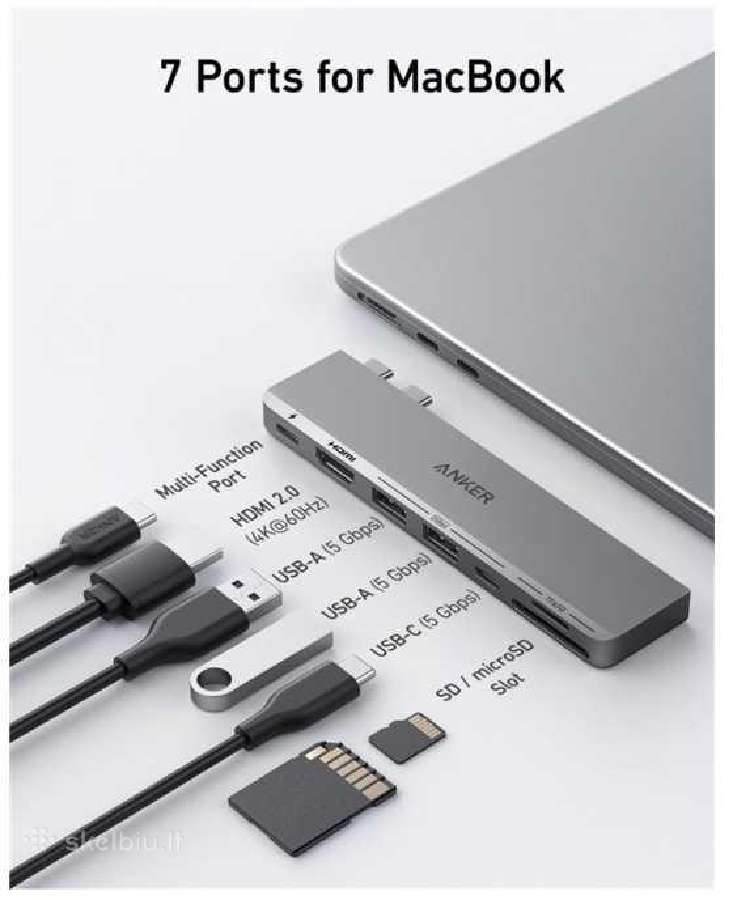 Anker 547 - Hub - Usb-c Hdmi MacBook - nuotraukos Nr. 5