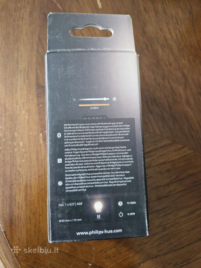 Philips Hue White Filament E27 išmanioji lemputė - nuotraukos Nr. 3