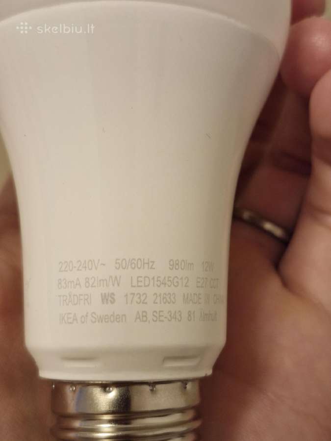Ikea Trdfri White Spectrum E27 Zigbee lemputė - nuotraukos Nr. 3