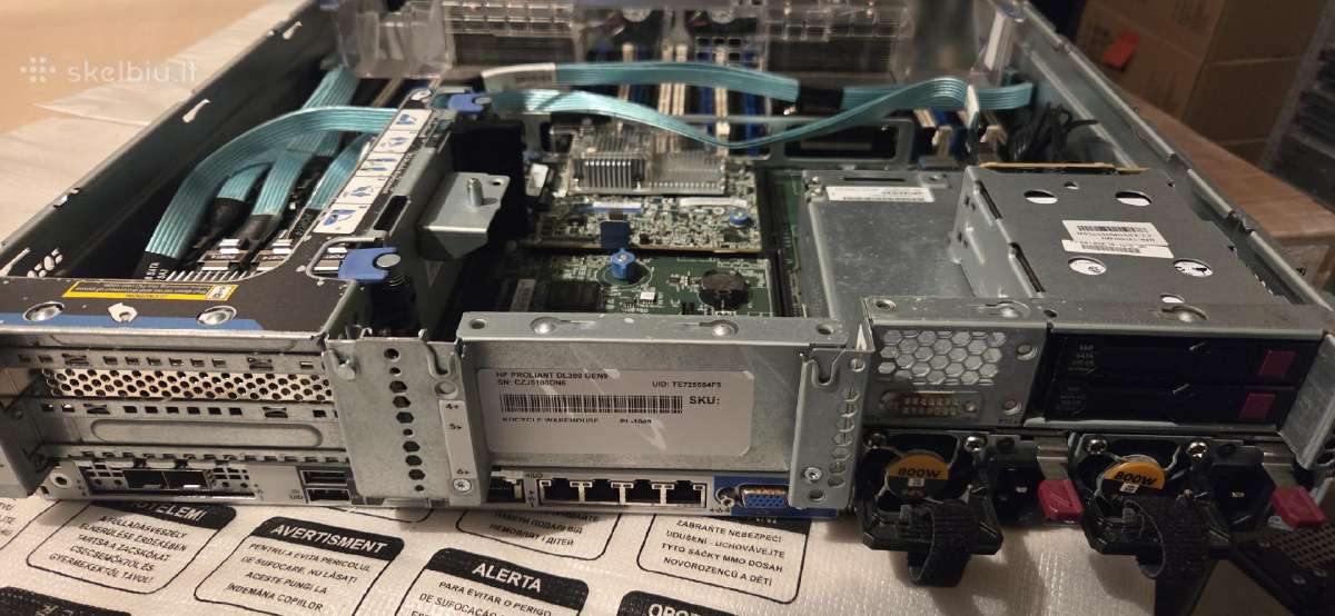 Serveriai Hp Dl380 Gen9, Dl360p G8 - nuotraukos Nr. 9