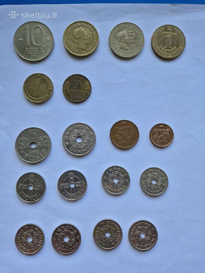Šiaurės ir rytų europos monetų mix