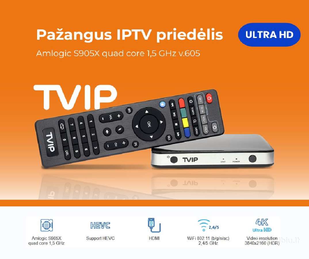 Tvip 605se 705 706 modeliai - 4k Hdr TV priedėliai - nuotraukos Nr. 5
