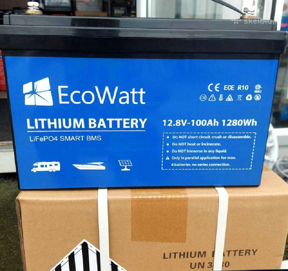 Ecowatt 12.8v 100ah Lithium Ion akumuliatorius