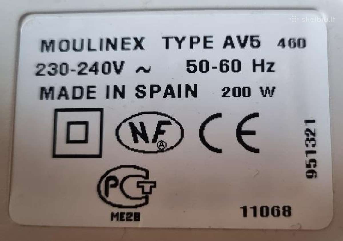 Sulčiaspaudė Moulinex Av5 - nuotraukos Nr. 4
